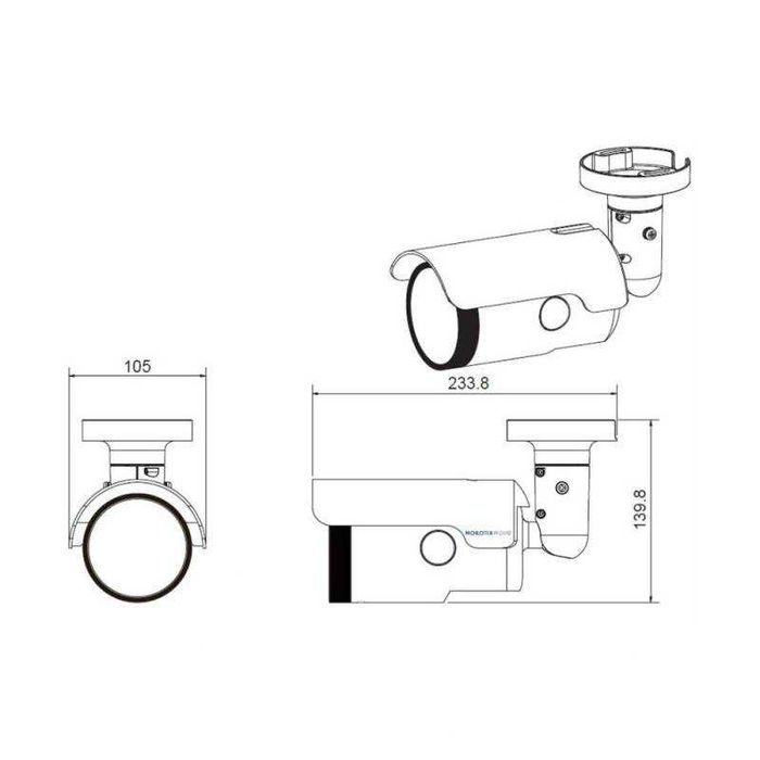 Kamera monitoringu IP 8Mpx CMOS 3.6-11mm Mobotix Mx-VB1A-8-IR-VA NOWA