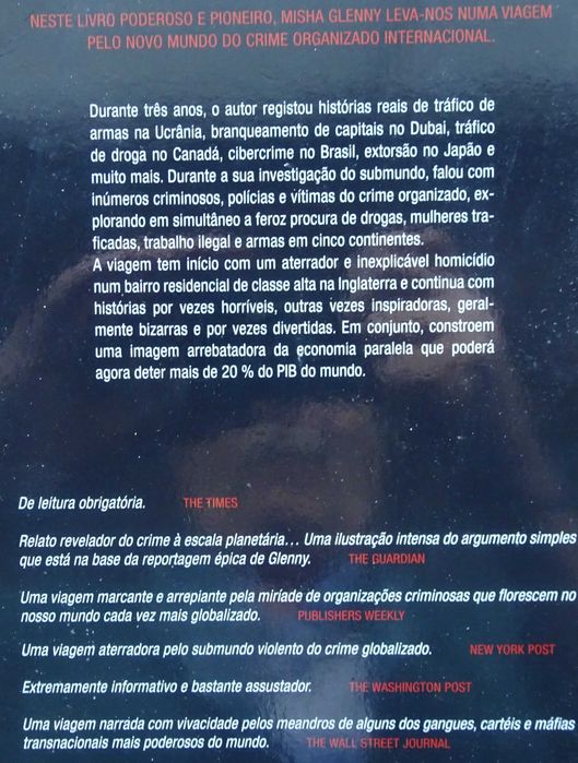 McMáfia - O Crime Organizado Sem Fronteiras de Misha Glenny