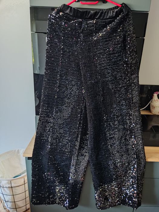 Spodnie cekiny szerokie