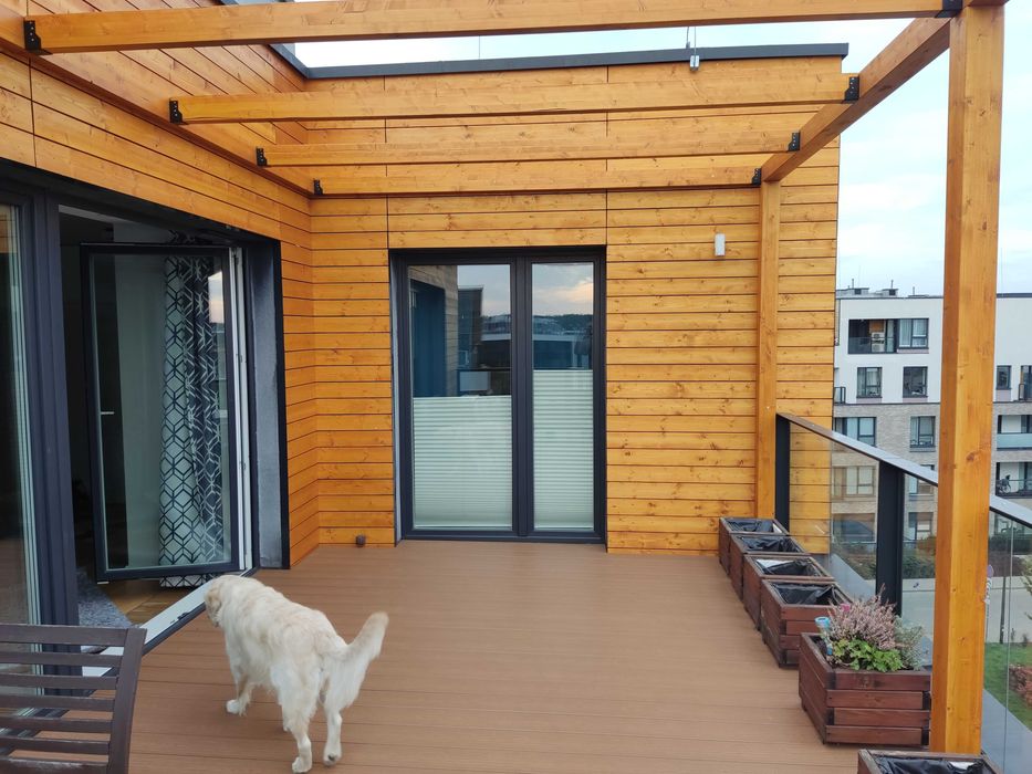 zadaszenie tarasu, balkonu | pergola | altana | premium | zabudowa z drewna na wymiar | terminowo | poliwęglan | pergola | altanka | ścianki | osłona
