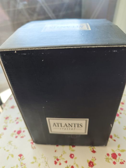 Garrafa / Decanter em Cristal Atlantis (NOVO, com Caixa e Certificado)