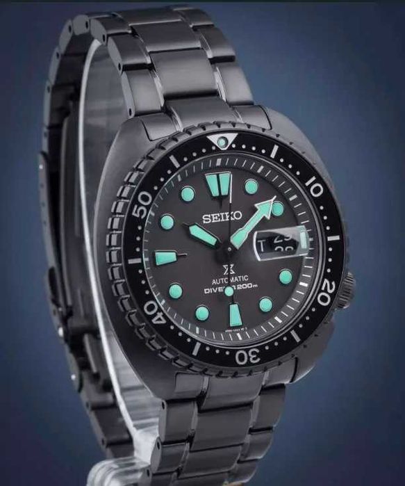 Zegarek Męski Seiko Prospex Night Vision Turtle SRPK43K1 Full Set
