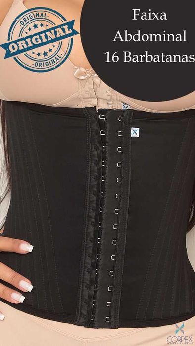 Modelador abdominal 16 barbatanas (faixa) 50% OFF