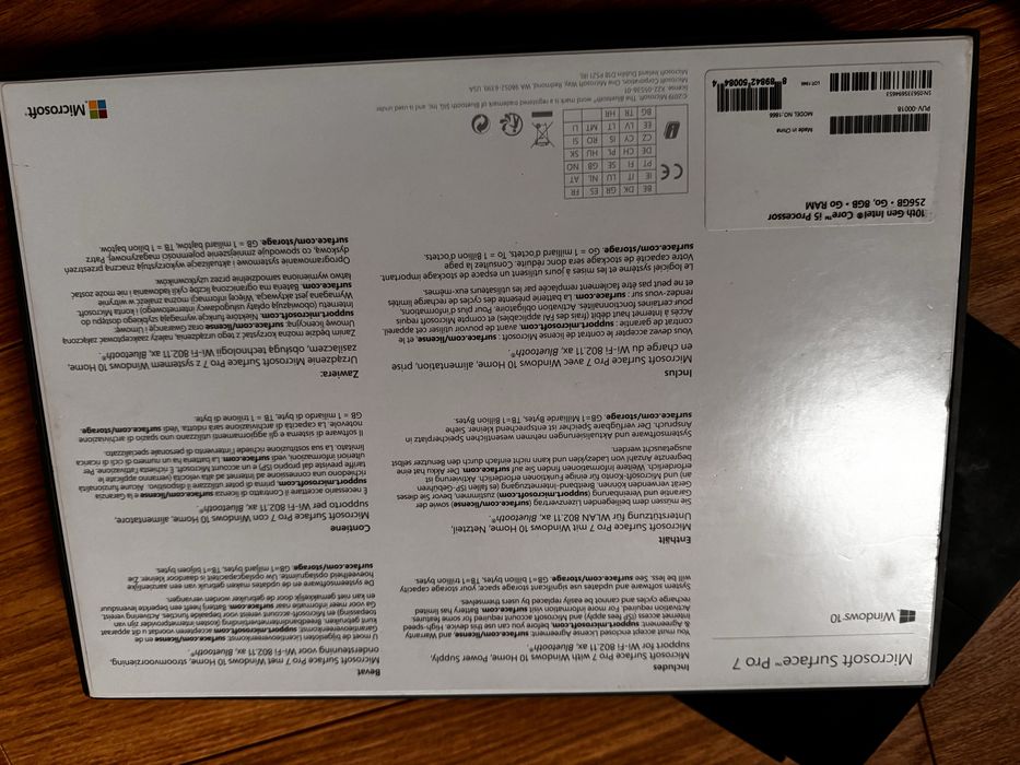 Laptop mictrosoft pro7