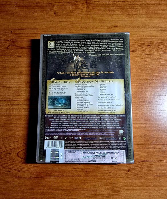 O SENHOR DOS ANÉIS - A Irmandade do Anel | Edição de 2 dvds