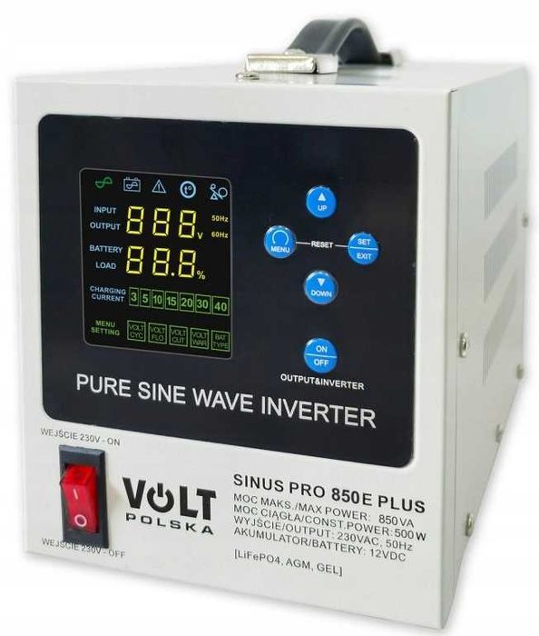 Аварійне джерело живлення SINUS PRO 850 E PLUS 12/230 В (500/850 Вт)