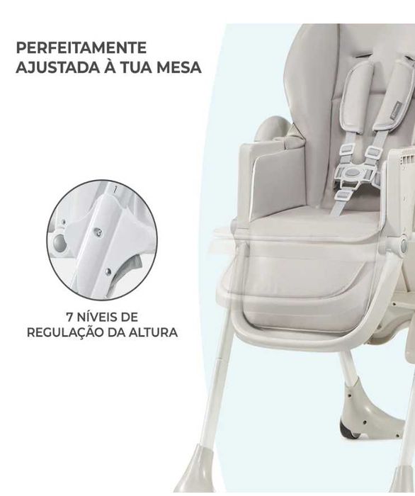Cadeira de Refeição KINDERKRAFT Yummy Grey