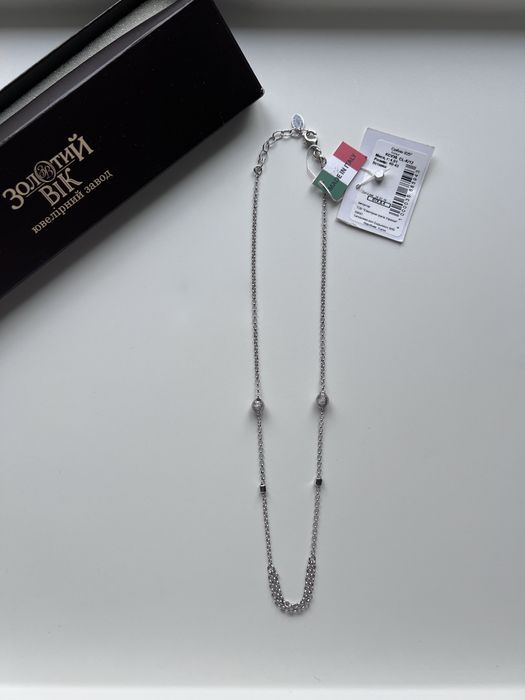 Срібне кольє ланцюжок Золотий Вік цепочка