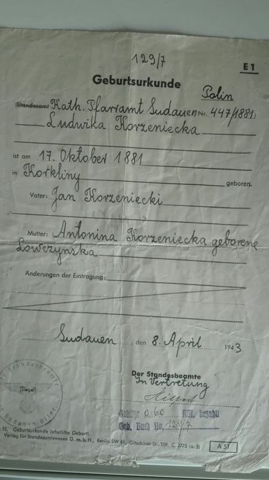 Stare dokumenty Ausweis