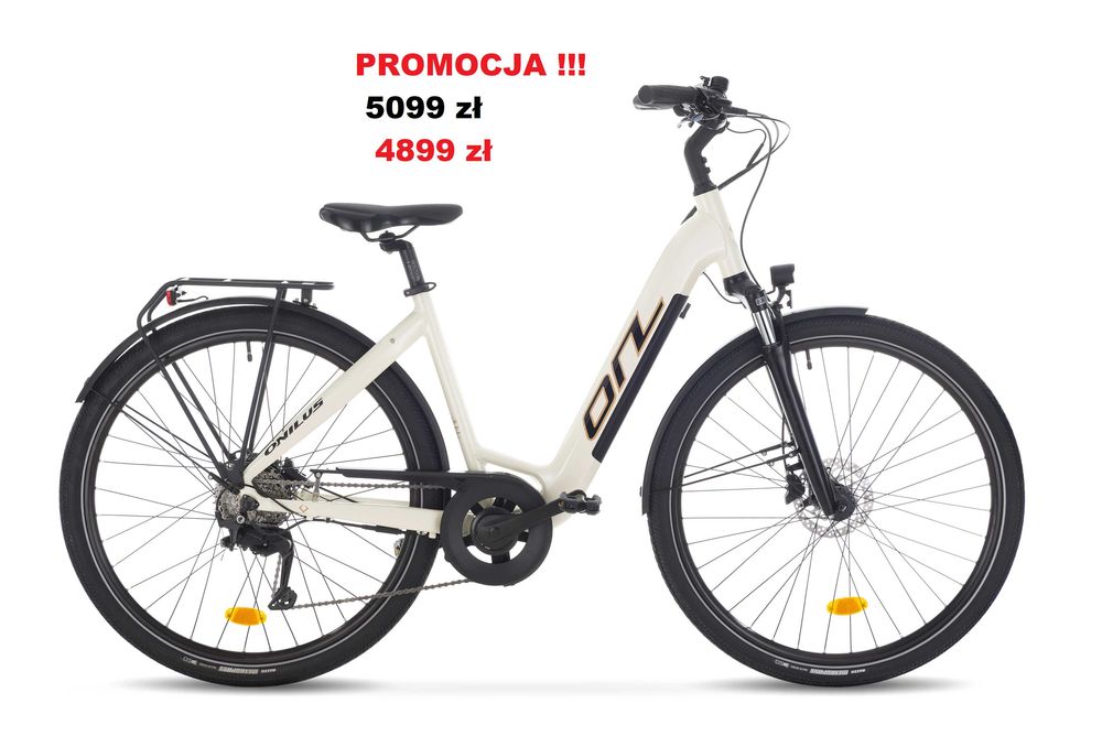 Rower elektryczny ONILUS EONRIDE 1 28″ ECRU