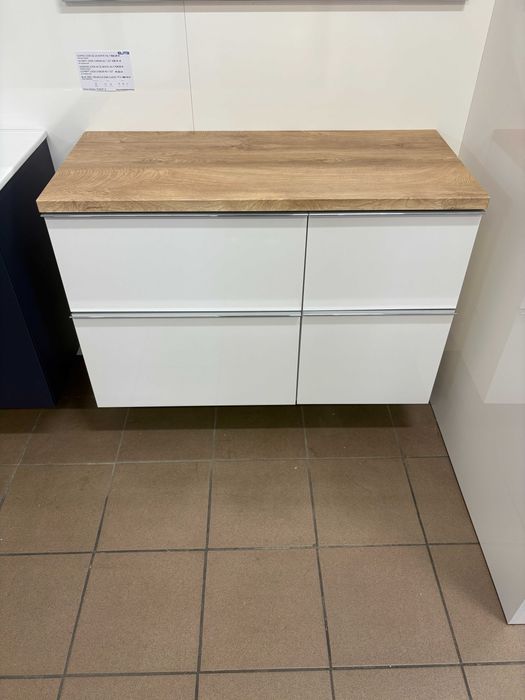 Wyprzedaż ekspozycji Szafka biała 100 cm z