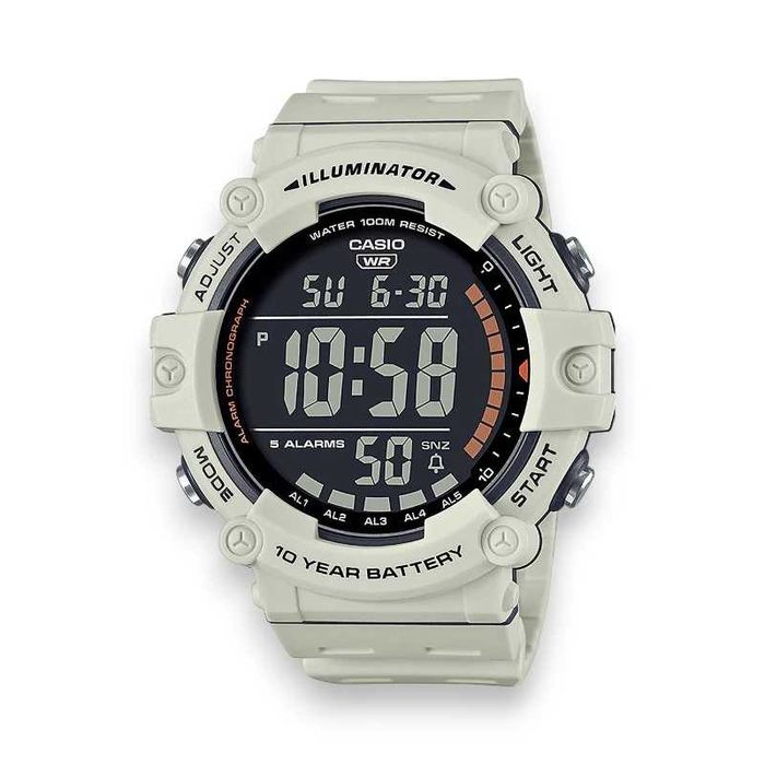 Zegarek Casio AE-1500WH-8B2 – Męski, Biały, Cyfrowy, Sportowy