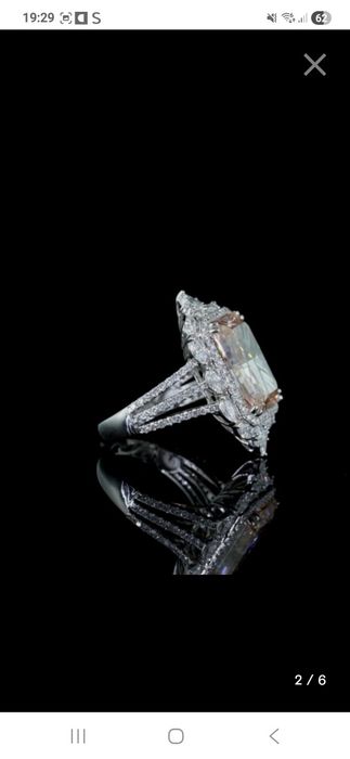 Złoty Nowy pierścionek 12.65 ct diament Fancy !