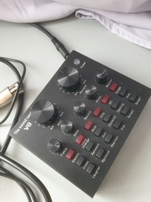 Zestaw mikrofon z kartą dzwiękową