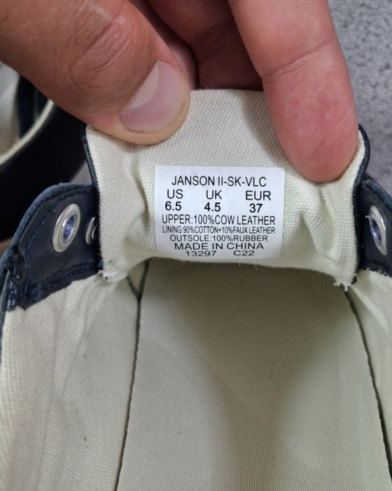 Кроссовки Lauren Ralph Lauren Janson 2 кожаные кеды женские синие