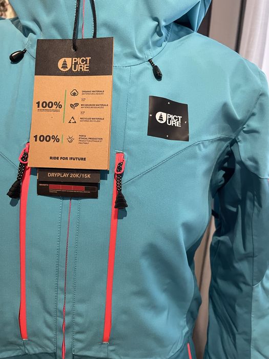 Лижна куртка жіноча сноубордична неонова Picture Organic Exa S, Xs