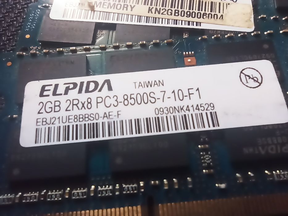 Пам'ять Elpida 2х2 SO-DIMM DDR3 1333 MHz