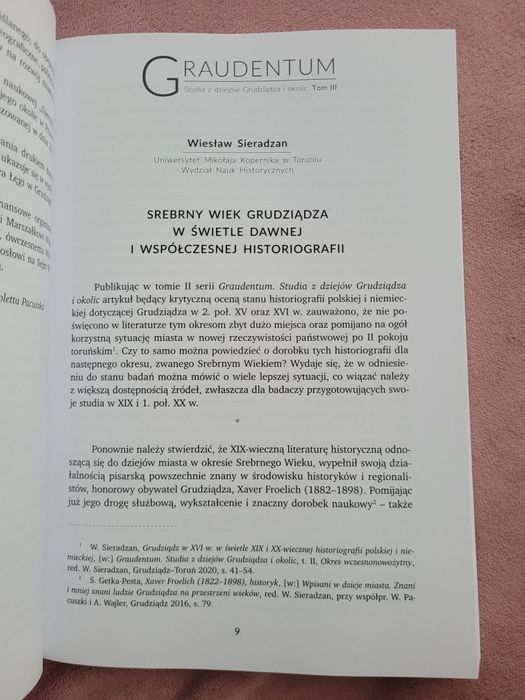 Graudentum - studia z dziejów  Grudziądza Tom III