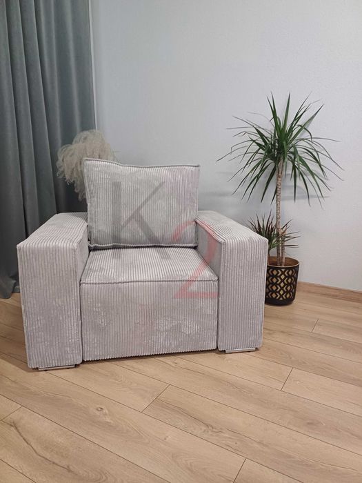 Fotel FABIO, zestaw fotel, sztruks + GRATIS, od ręki