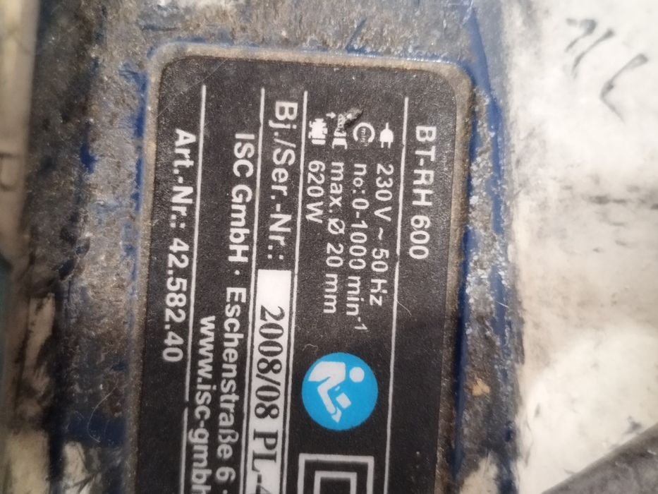 Einhell młotowiertarka uszkodzona