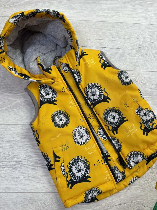 Жилетка безрукавка малюк єнот 86 см