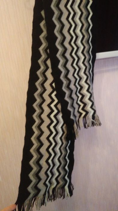 Теплий шарф жіночий, шарф на зиму. Чорний шарфик