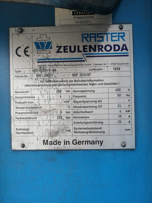 Prasa hydrauliczna 25t wysięgowa