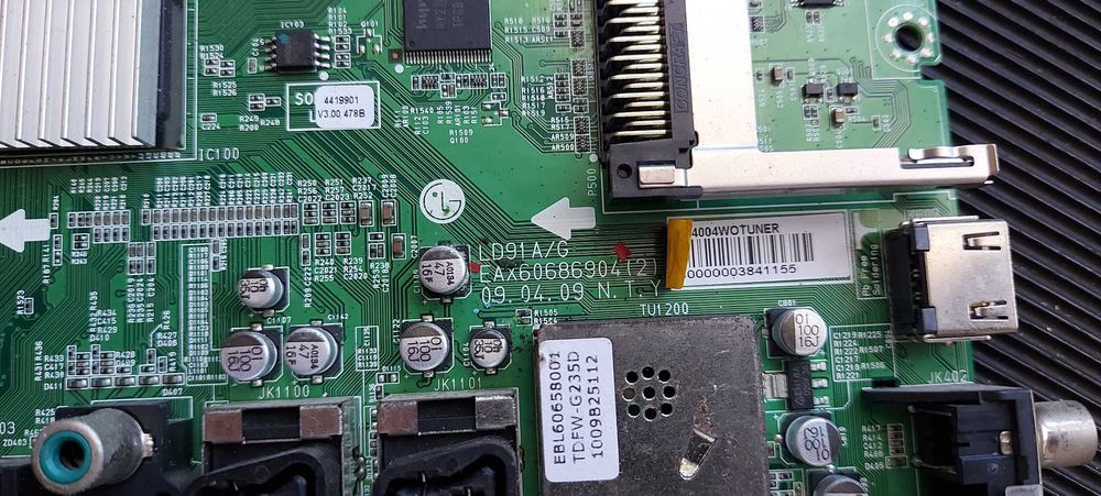Placas TV LG: 2 Motherboards EAX6_0686_904 + 1 Fonte
