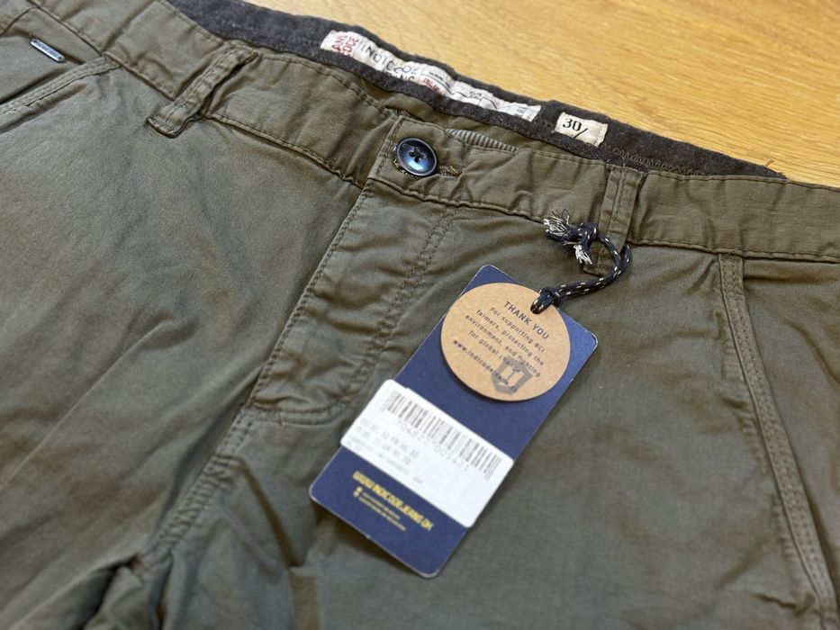 Indicode jeans spodnie chino roz 30/32 slim fit chinosy męskie