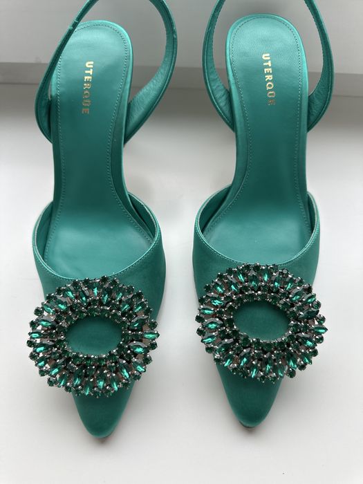 Туфлі вечірні uterque на каблуці