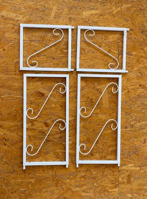 Весільна (святкова)  арка плоска біла металева