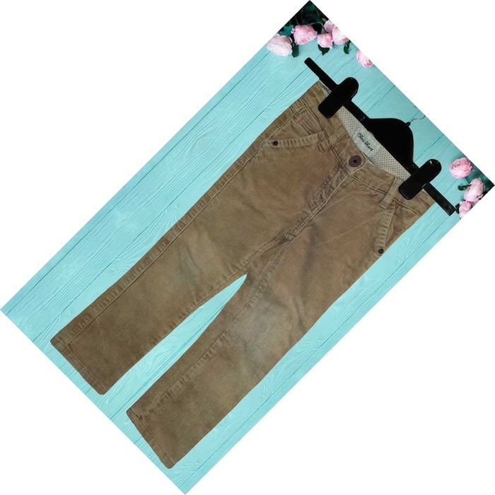 Детская одежда для девочки Вельветовые брюки джинсы штаны рост 98