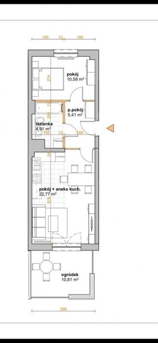 WYNAJMĘ MIESZKANIE ul.Poziomkowa 44 m + taras 11 m