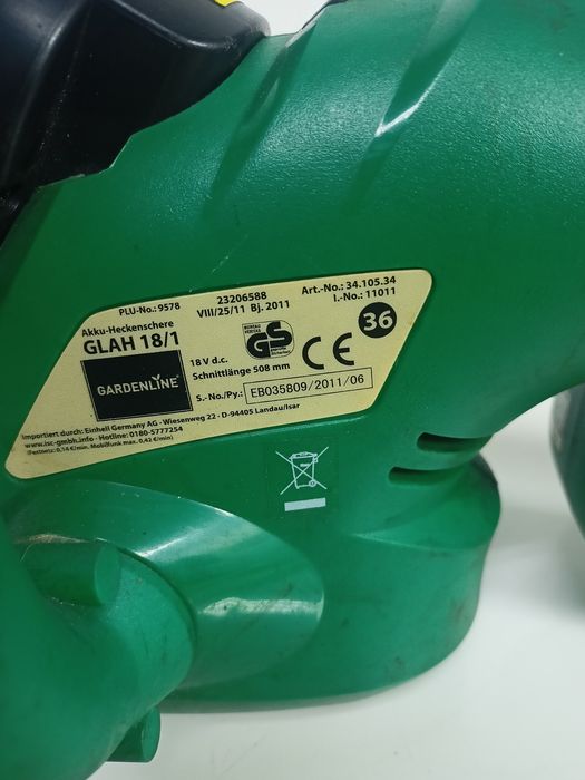 Nożyce ogrodowe, akumulatorowe-Gardenline.