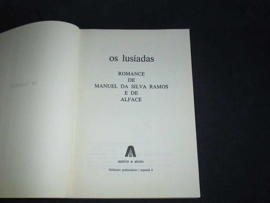 Livro Os Lusíadas Manuel da Silva Ramos e de Alface