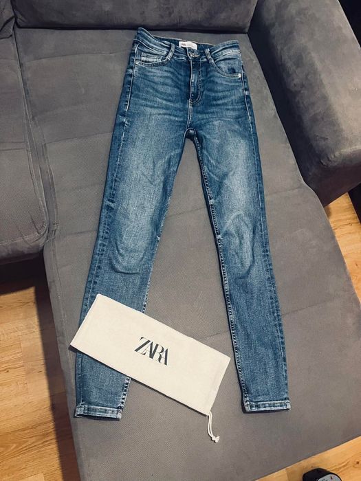 Zara rurki jeansy piękne spodnie 34 xs