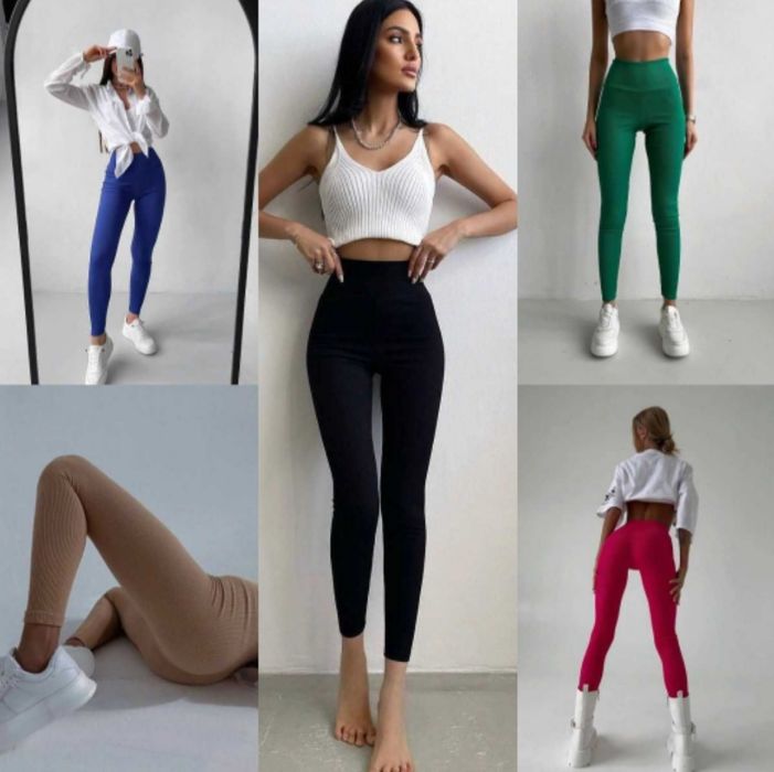 Якість.Лосіни в рубчик, висока посадка.Туреччина. Твої ідеальні лосіни