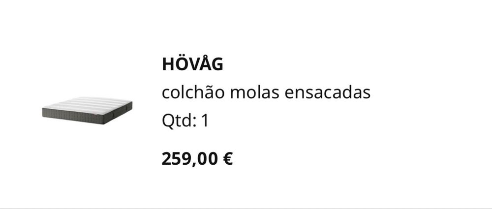 Estrutura de Cama estofada com arrumação 160x200 + Colchão