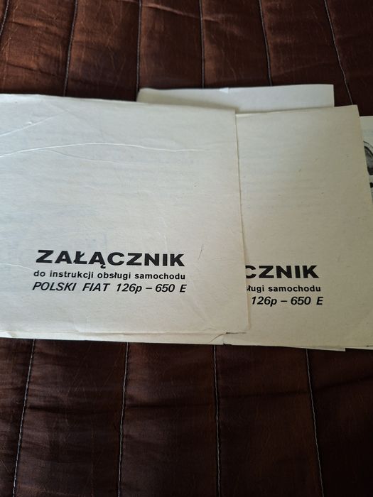 Instrukcja obsługi Polski Fiat 126p-650 E