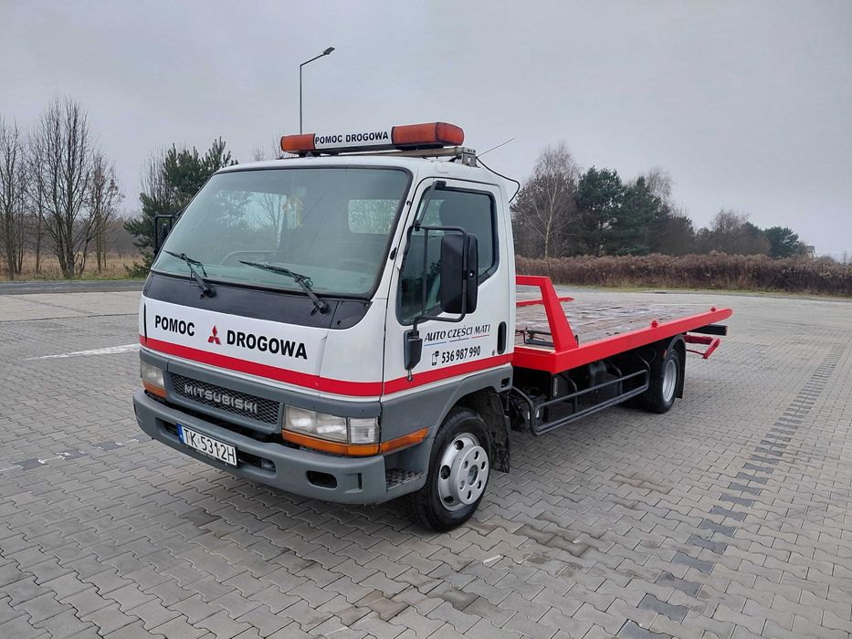Mitsubishi Canter Samochod Specjalny Pomoc Drogowa Platforma 2003r