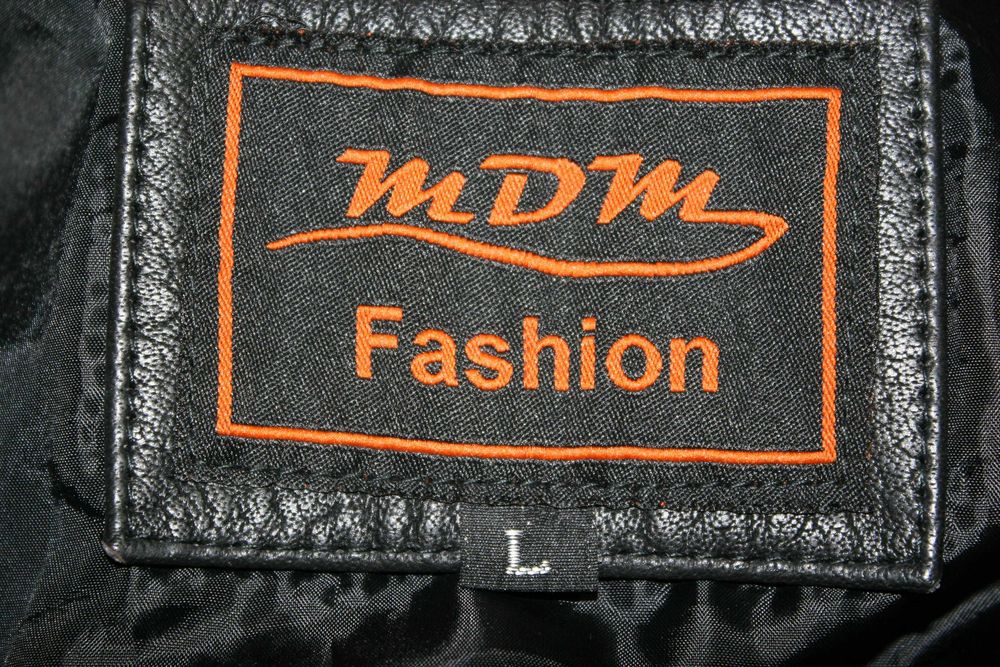 Шкіряний жилет MDM fashion для мотоцикла та байкера