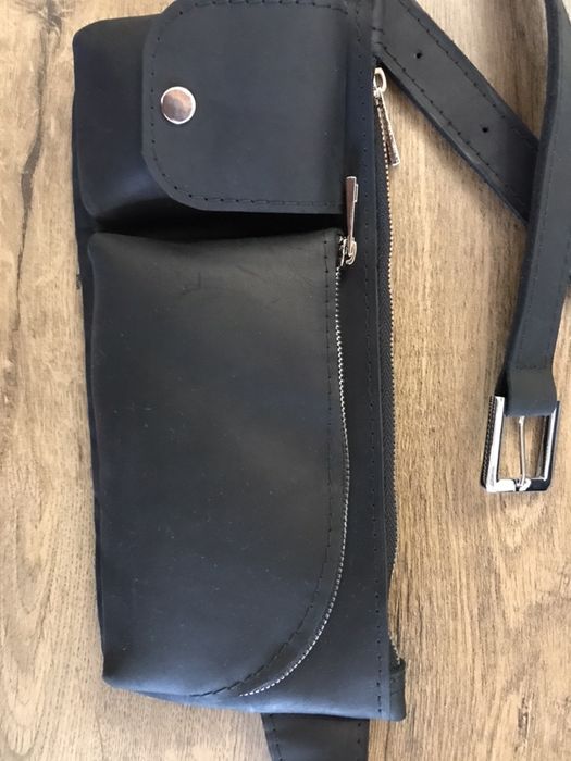 Сумка кожаная на пояс Bagster