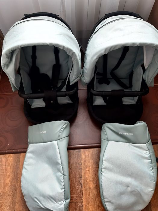 Коляска для двійні Riko 2 в 1