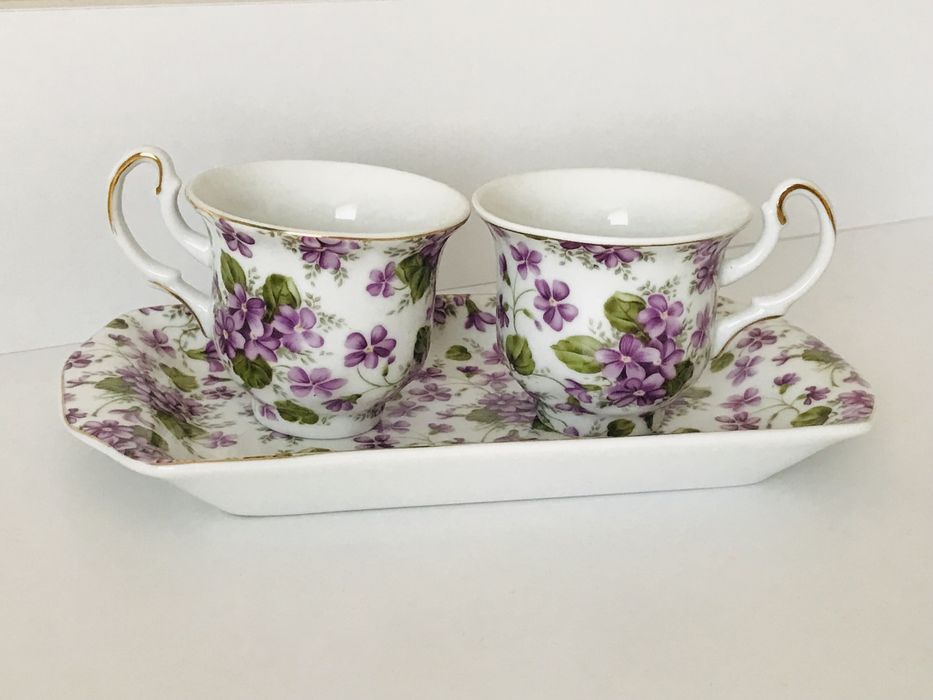 Кавова/чайна пара з тацею LG elleGI Fine Porcelain