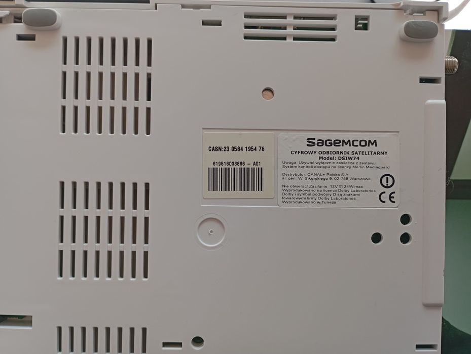 Sprzedam dekoder cyfrowy odbiornik telewizyjny Sagemcom model DSIW 74