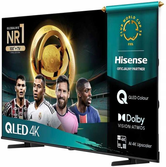 HIT Nowy QLED 43 Hisense Smart TV UHD 4K HDR Bluetooth OKAZJA!