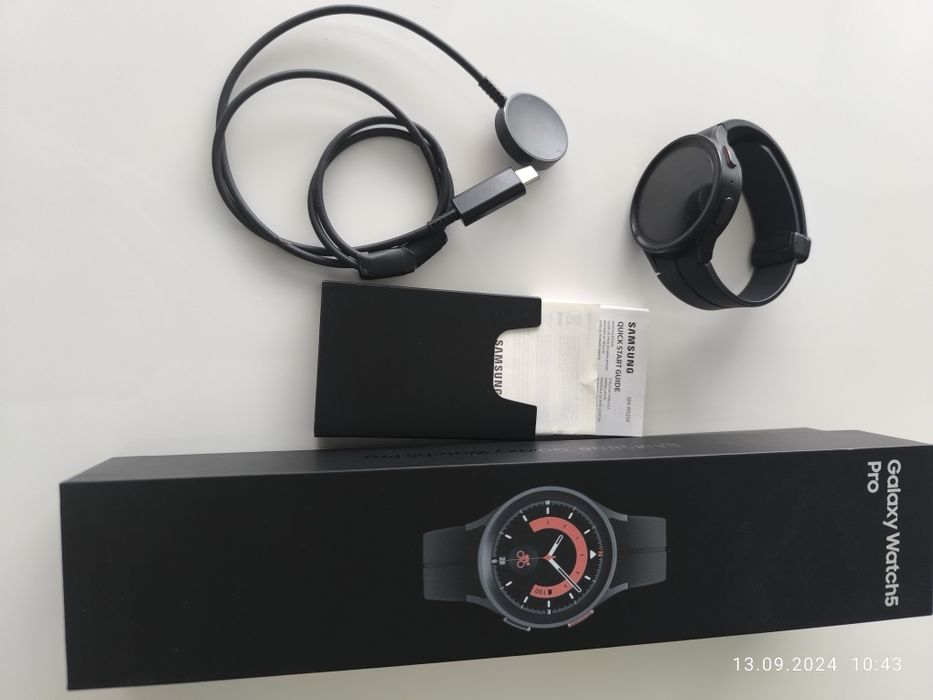 Samsung Galaxy Watch 5 Pro R925 45mm BT Black Dąbrowa • OLX.pl