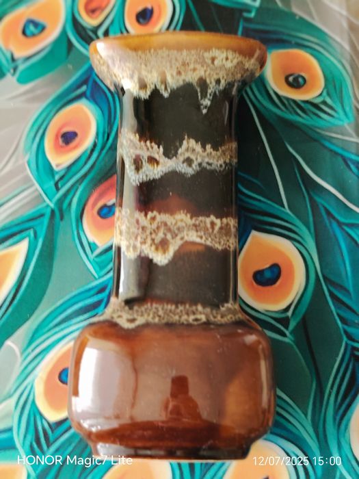 Wazon kamionka. Tygrysek W-101,  Stan idealny. Porcelit szkliwiony.