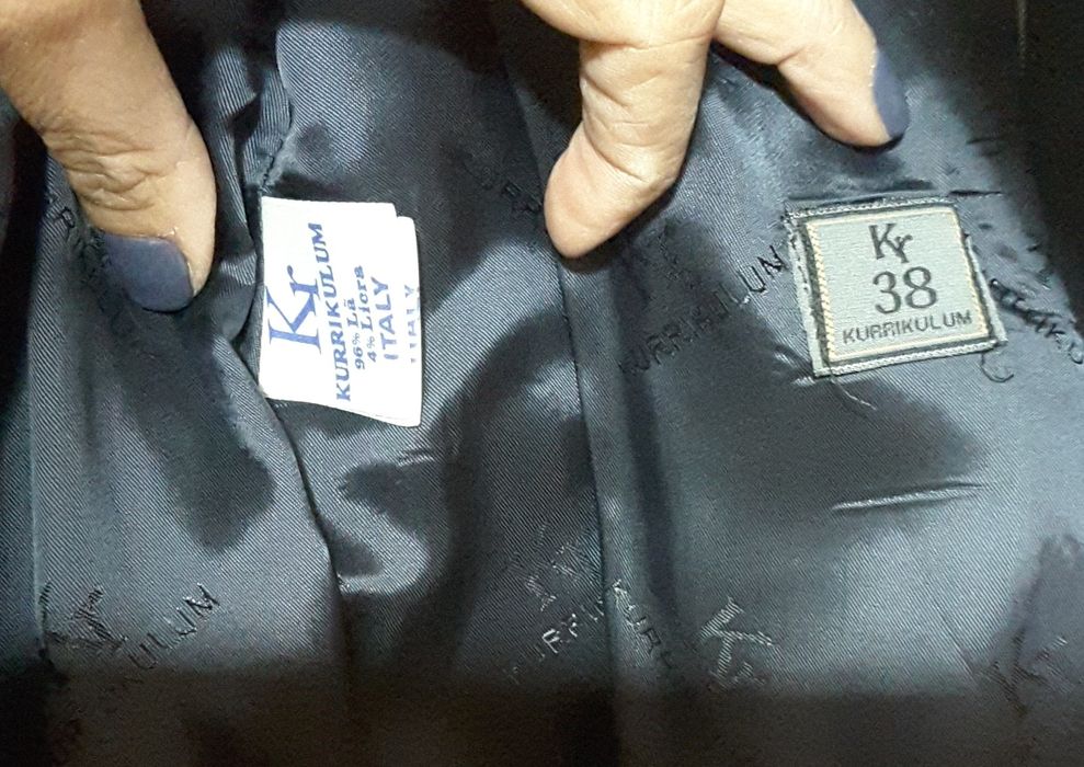 Casaco azul riscas brancas - tam 38