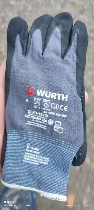Продам перчатки wurth,